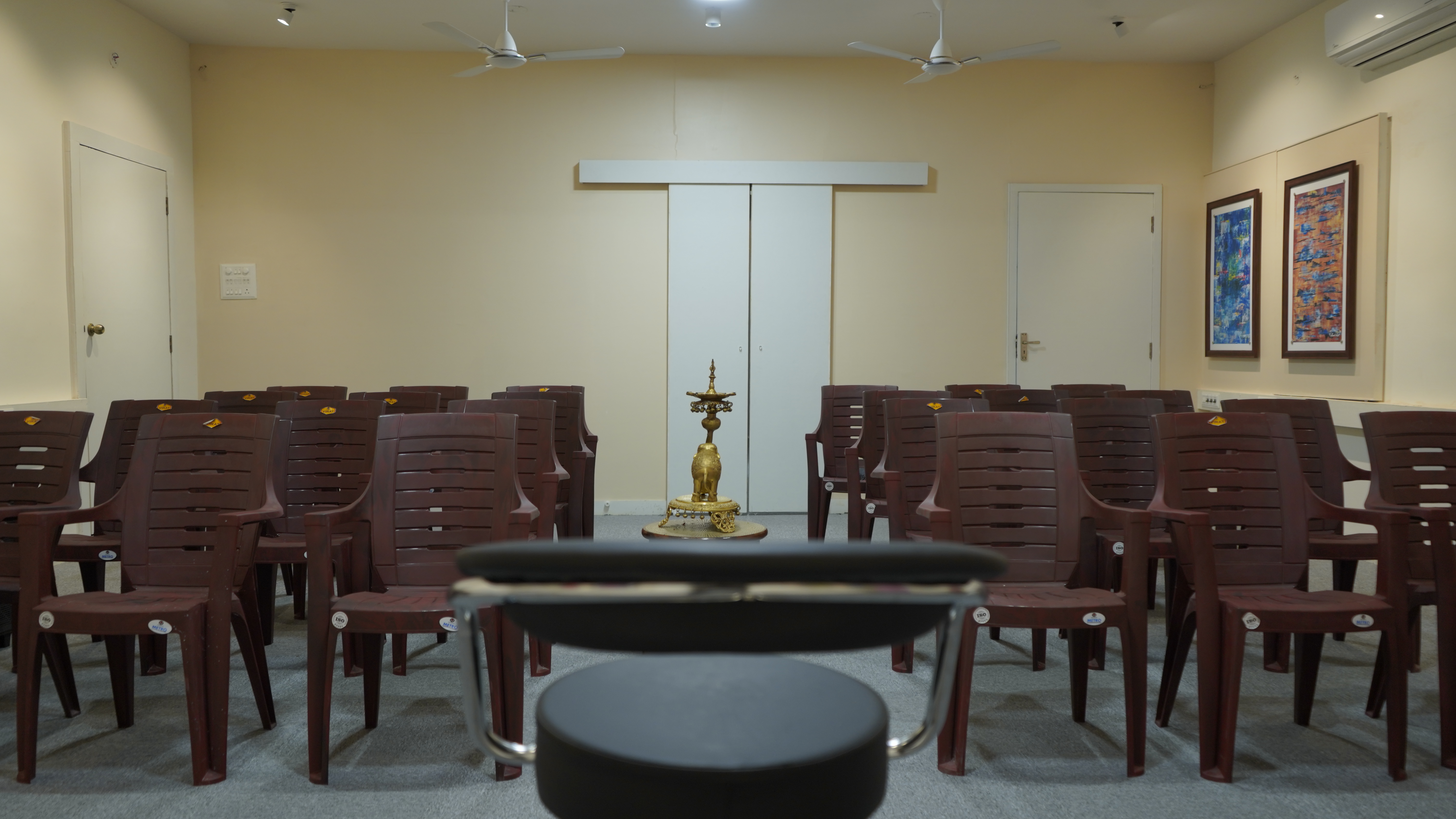 Training Studio bootcamp workshop with collaborative desks in Koramangala