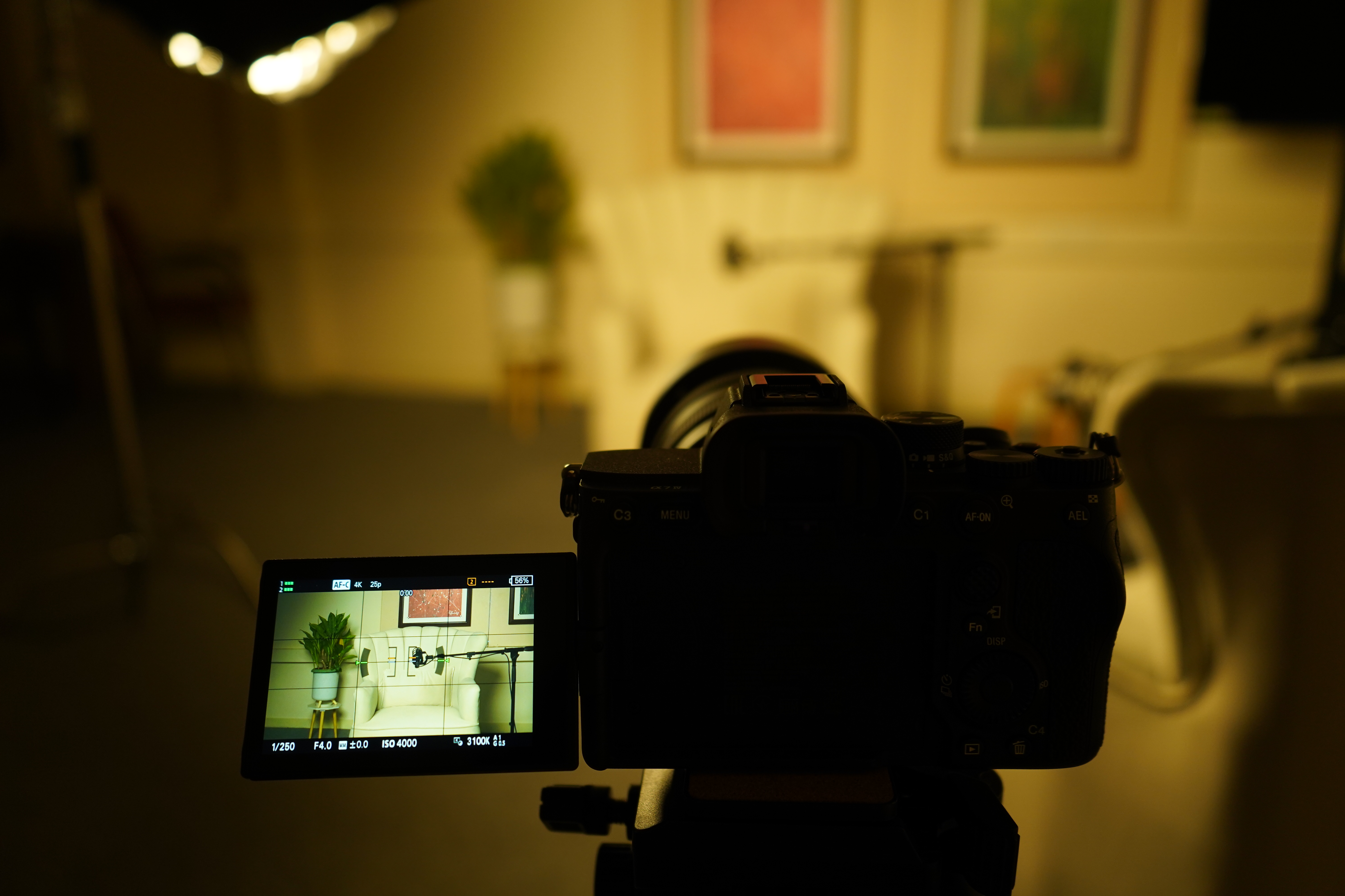 Professional 4K multi-camera rig filming video podcast in Bangalore